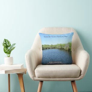 Cojín Decorativo Escape de los Everglades - Recuerdo de viaje famil