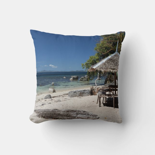 Cojín Decorativo Escape to the white sands of Palawan (Anverso)