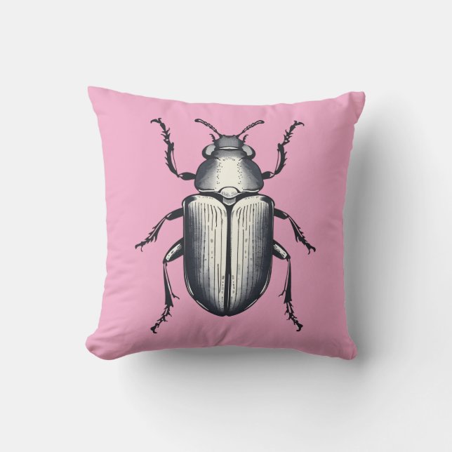 Cojín Decorativo Escarabajo con Iniciales (Anverso)