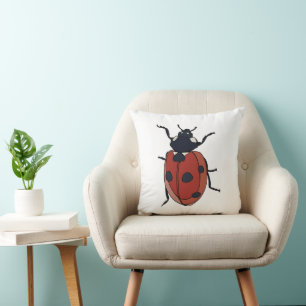 Cojín Decorativo Escarabajos Insecto Mariquita Escarabajos