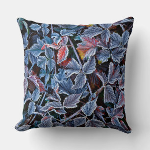 Cojín Decorativo Escarcha en hojas de otoño, Oregón