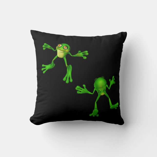Cojín Decorativo Escarcha verde suave (Anverso)