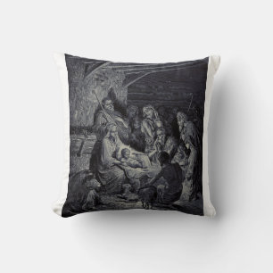 Cojín Decorativo Escena bíblica de la natividad