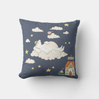 Escena de Ilustracion de oso y pájaro en el cielo