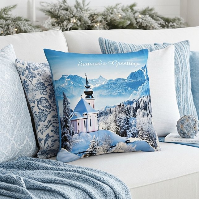 Cojín Decorativo Escena de invierno personalizada  (Subido por el creador)