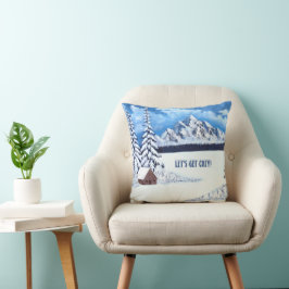 Cojín Decorativo Escena de las maravillas de invierno