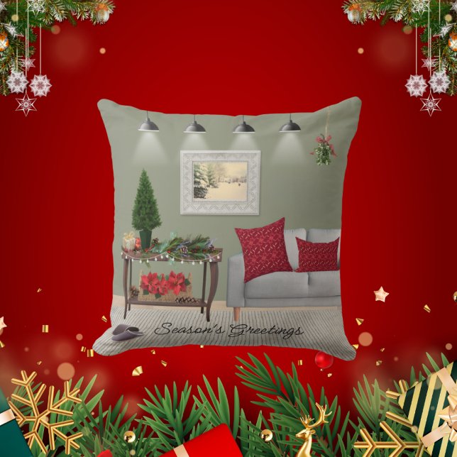 Cojín Decorativo Escena de Navidades de Quaint (Subido por el creador)