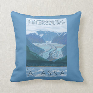 Cojín Decorativo Escena del glaciar - Petersburgo, Alaska