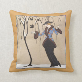 Cojín Decorativo Escena del invierno del art déco