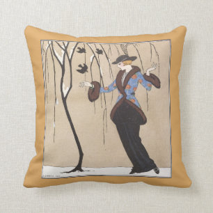 Cojín Decorativo Escena del invierno del art déco