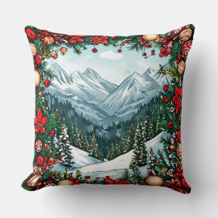 Cojín Decorativo Escena festiva de invierno mágico