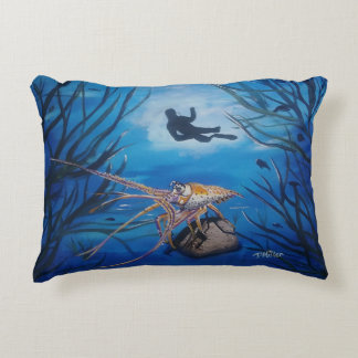 Cojín Decorativo Escena submarina del buceo Scuba
