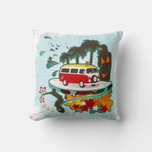 Cojín Decorativo Escena tropical de la playa