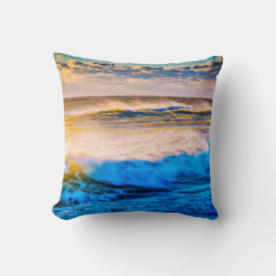 Cojín Decorativo Escenario costero al amanecer