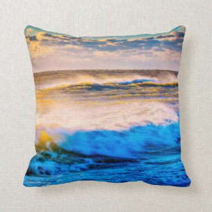 Cojín Decorativo Escenario costero al amanecer