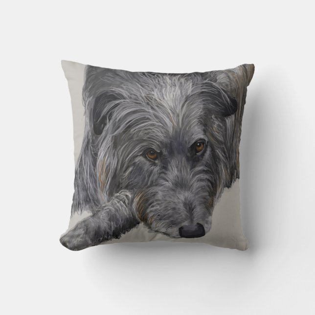 Cojín Decorativo Escocés Deerhound (Anverso)