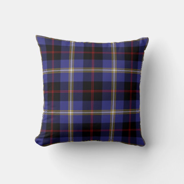 Cojín Decorativo Escocia Clan Hill Tartan Plaid (Anverso)