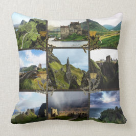 Cojín Decorativo Escocia silbando sobre Fraser Tartán Pillow