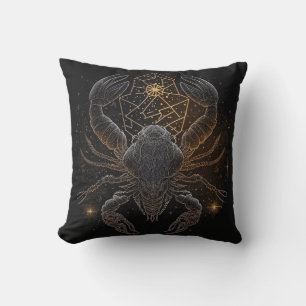 Cojín Decorativo Escorpio Rótulo Astrológico Zodiaco