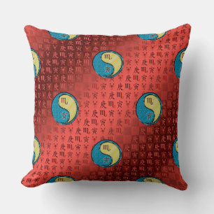 Cojín Decorativo Escorpio & Tigre de Metal