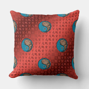 Cojín Decorativo Escorpio & Tigre de Tierra