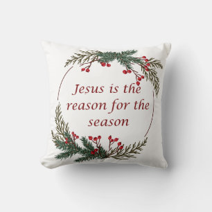 Cojín Decorativo Escritura de Navidades cristianos
