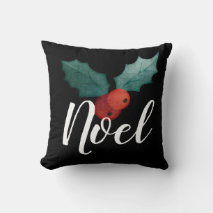 Cojín Decorativo Escritura Noel, Holly & Berry Art