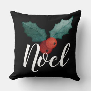 Cojín Decorativo Escritura Noel, Holly & Berry Art
