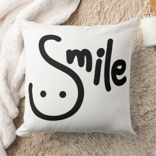 Cojín Decorativo Escritura sonriente