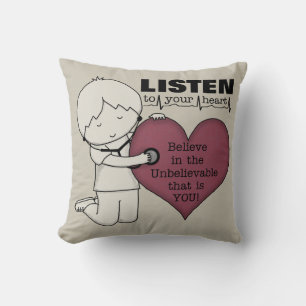 Cojín Decorativo Escucha a tu corazón