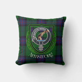 Cojín Decorativo Escudo Armstrong Scottish Clan Tartan