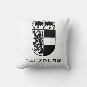 Cojín Decorativo Escudo de Armas de Salzburgo Arte Monocromo Refina