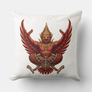 Cojín Decorativo Escudo de armas de Tailandia símbolo de la bandera