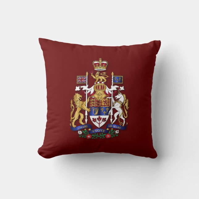 Cojín Decorativo Escudo de armas del Canadá (Anverso)
