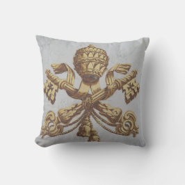 Cojín Decorativo Escudo de armas del Vaticano (Claves de San Pedro)