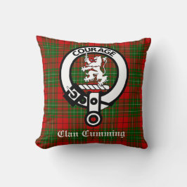 Cojín Decorativo Escudo de armas y tartán del clan Cumming