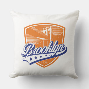 Cojín Decorativo Escudo de Brooklyn con diseño Swoosh