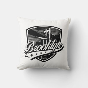 Cojín Decorativo Escudo de Brooklyn con diseño Swoosh