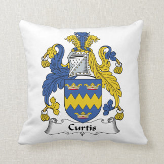 Cojín Decorativo Escudo de la familia de Curtis