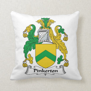 Cojín Decorativo Escudo de la familia de Pinkerton
