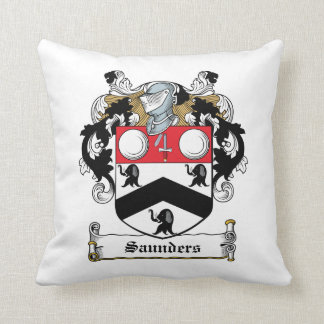 Cojín Decorativo Escudo de la familia de Saunders