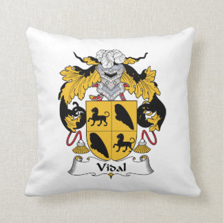 Cojín Decorativo Escudo de la familia de Vidal