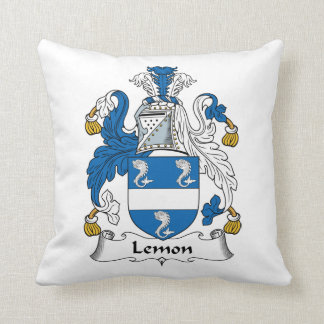 Cojín Decorativo Escudo de la familia del limón