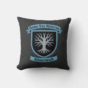 Cojín Decorativo Escudo del Gremio de Deseos de Plata y Moto Versió