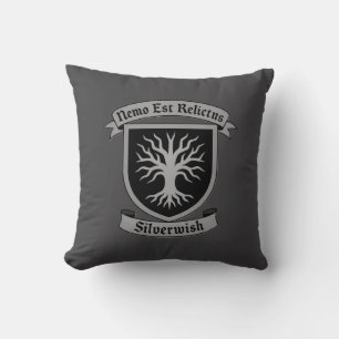 Cojín Decorativo Escudo y lema de SilverWish Guild:Colores original