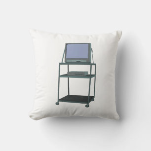 Cojín Decorativo Escuela divertida de TV y VCR en aula 80's 90s