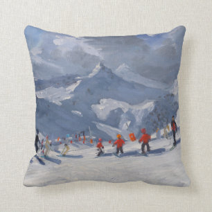 Cojín Decorativo Escuela Tignes 2009 del esquí