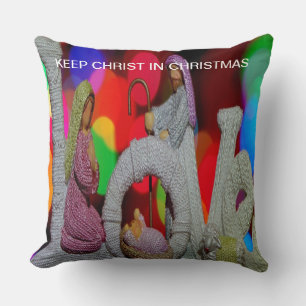 Cojín Decorativo Esencia de la Navidad con amor del Belén