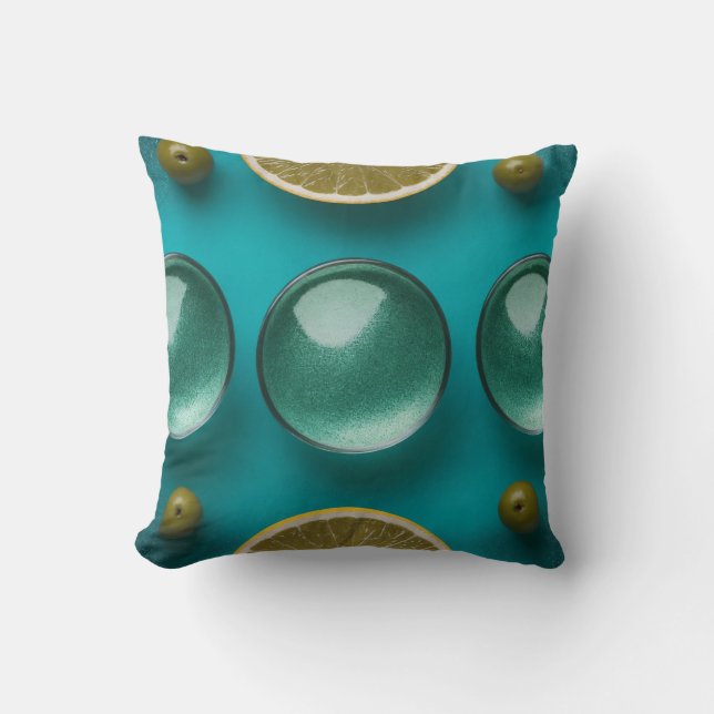 Cojín Decorativo Esferas de vidrio (Anverso)