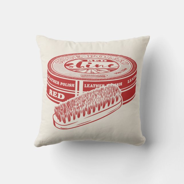Cojín Decorativo Esmalte de calzado rojo (Reverso)